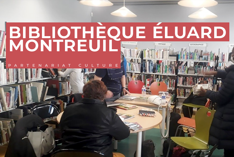 Actions culturelles de l'Esat : partenariats avec les bibliothèques de Montreuil